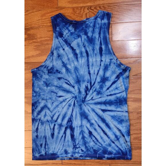Colortone Tie Dye Shirt Sleeveless V Neck With Word ROAM Size S - Picture 7 of 8